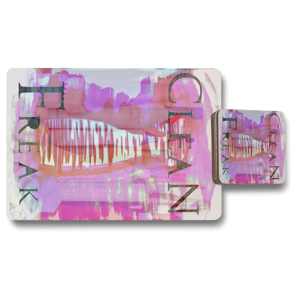 New Product Clean freak (Placemat & Coaster Set)  - Andrew Lee Home and Living