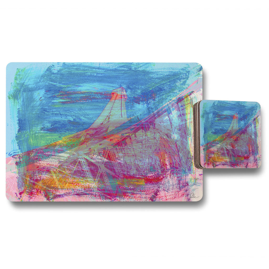New Product Below the tower (Placemat & Coaster Set)  - Andrew Lee Home and Living