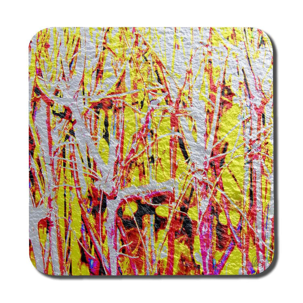 River thames and red branches (Coaster) - Andrew Lee Home and Living