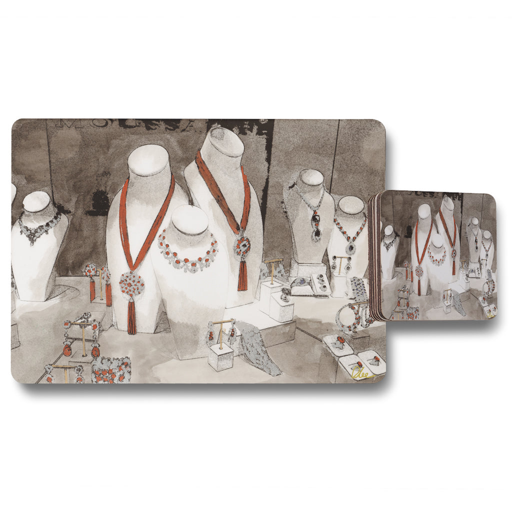 New Product field day jewelry (Placemat & Coaster Set)  - Andrew Lee Home and Living