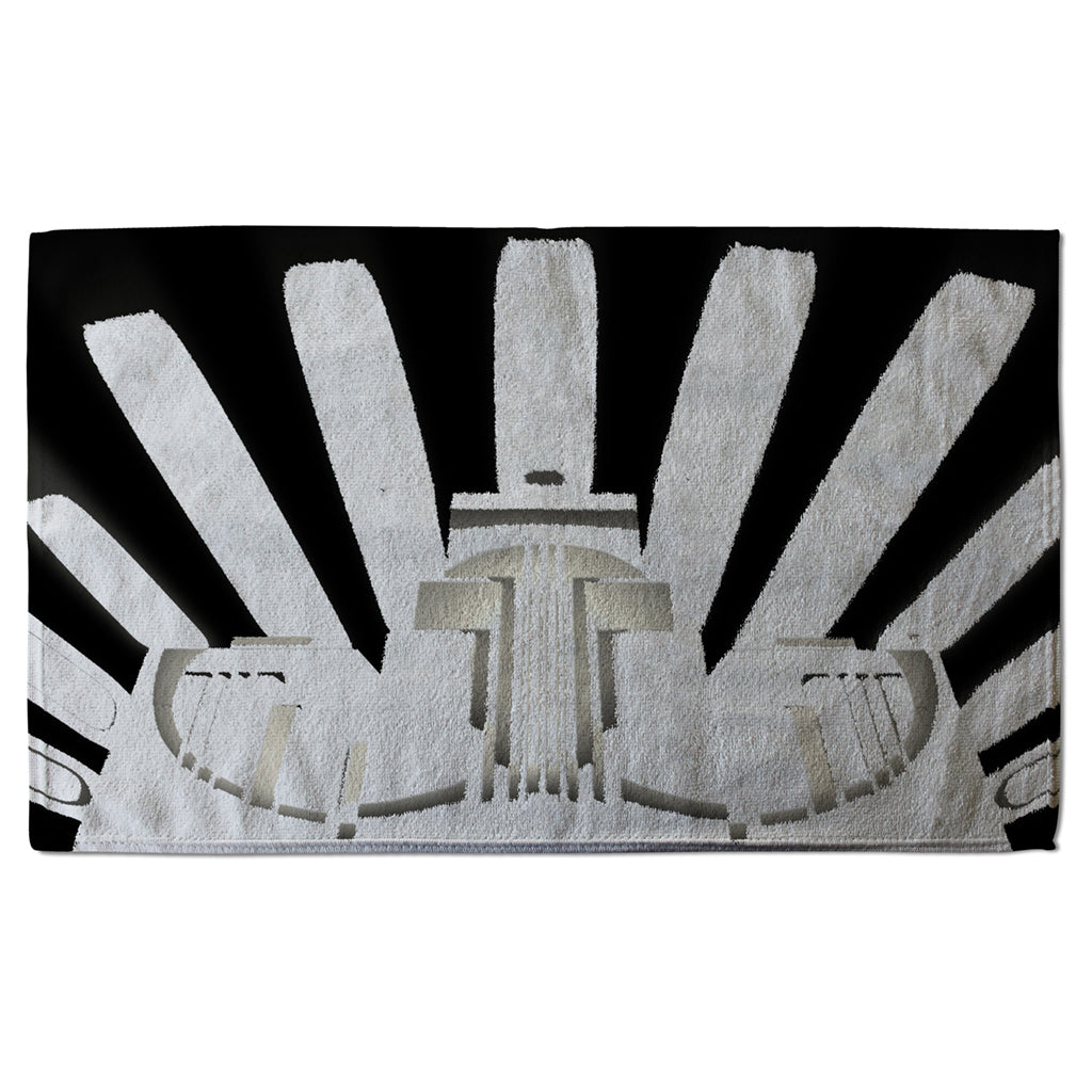 New Product Art Deco Skyscraper in Black & White (Kitchen Towel)  - Andrew Lee Home and Living