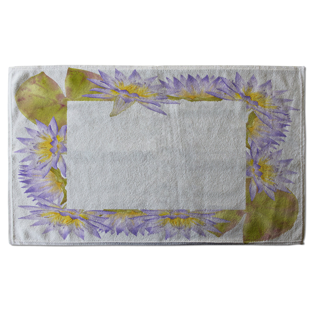 New Product Gold & Purple Flowers (Kitchen Towel)  - Andrew Lee Home and Living