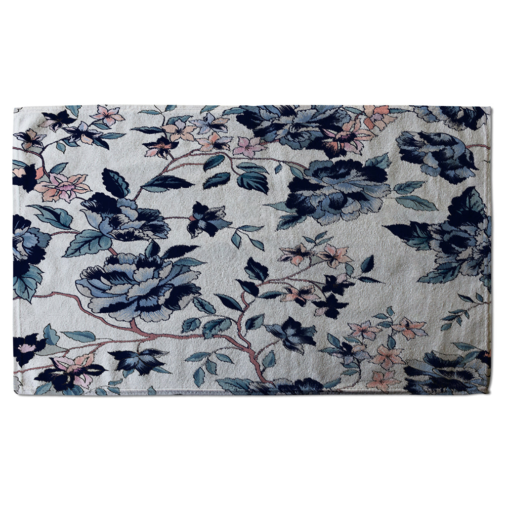 New Product Blue Flower Illustrations (Kitchen Towel)  - Andrew Lee Home and Living