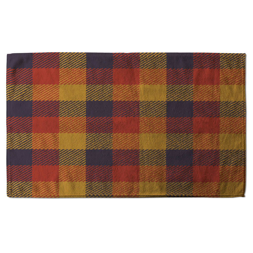 New Product Orange Check Pattern (Kitchen Towel)  - Andrew Lee Home and Living