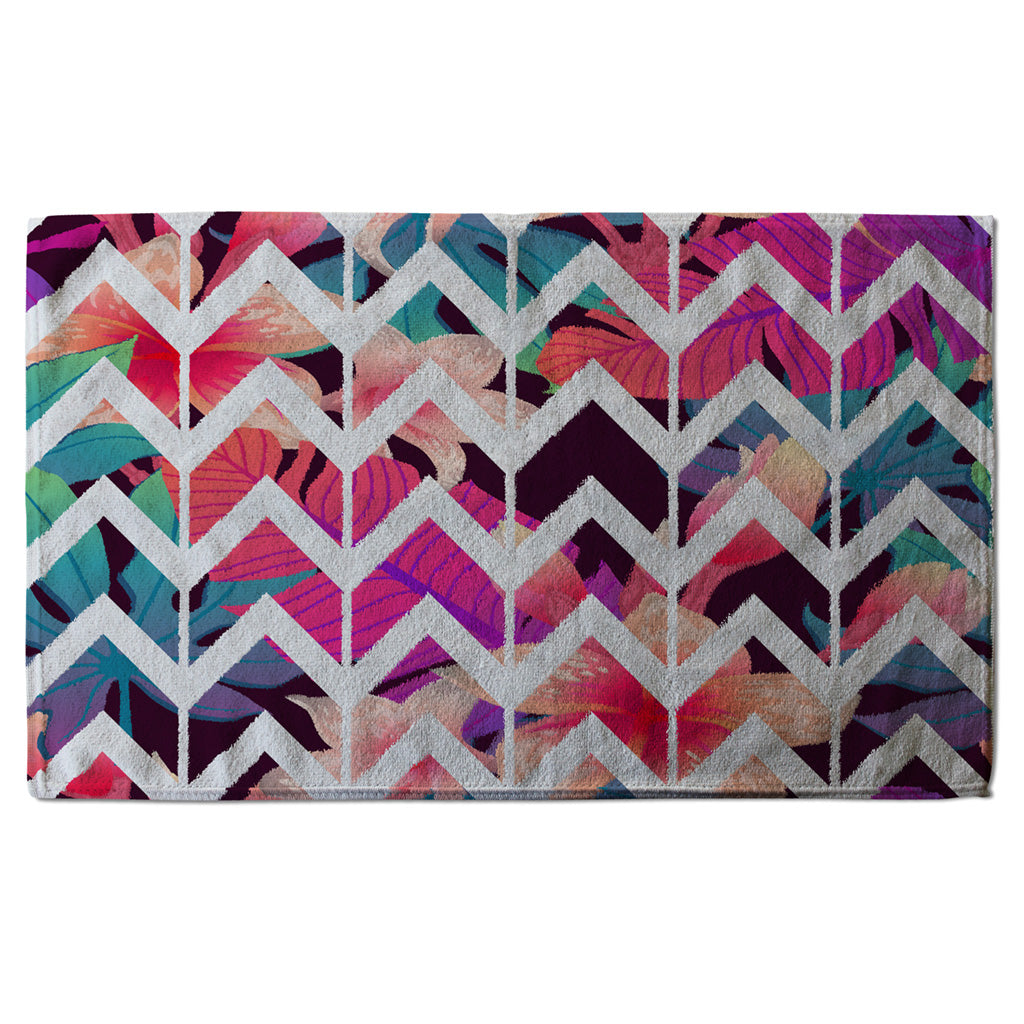 New Product Tropical Geometric Zig Zags (Kitchen Towel)  - Andrew Lee Home and Living