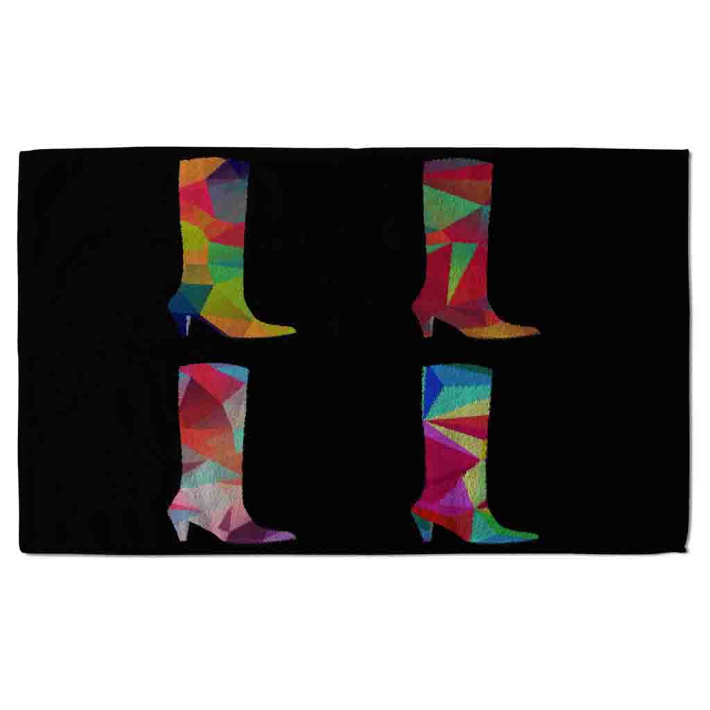 New Product Geometric Boots (Kitchen Towel)  - Andrew Lee Home and Living