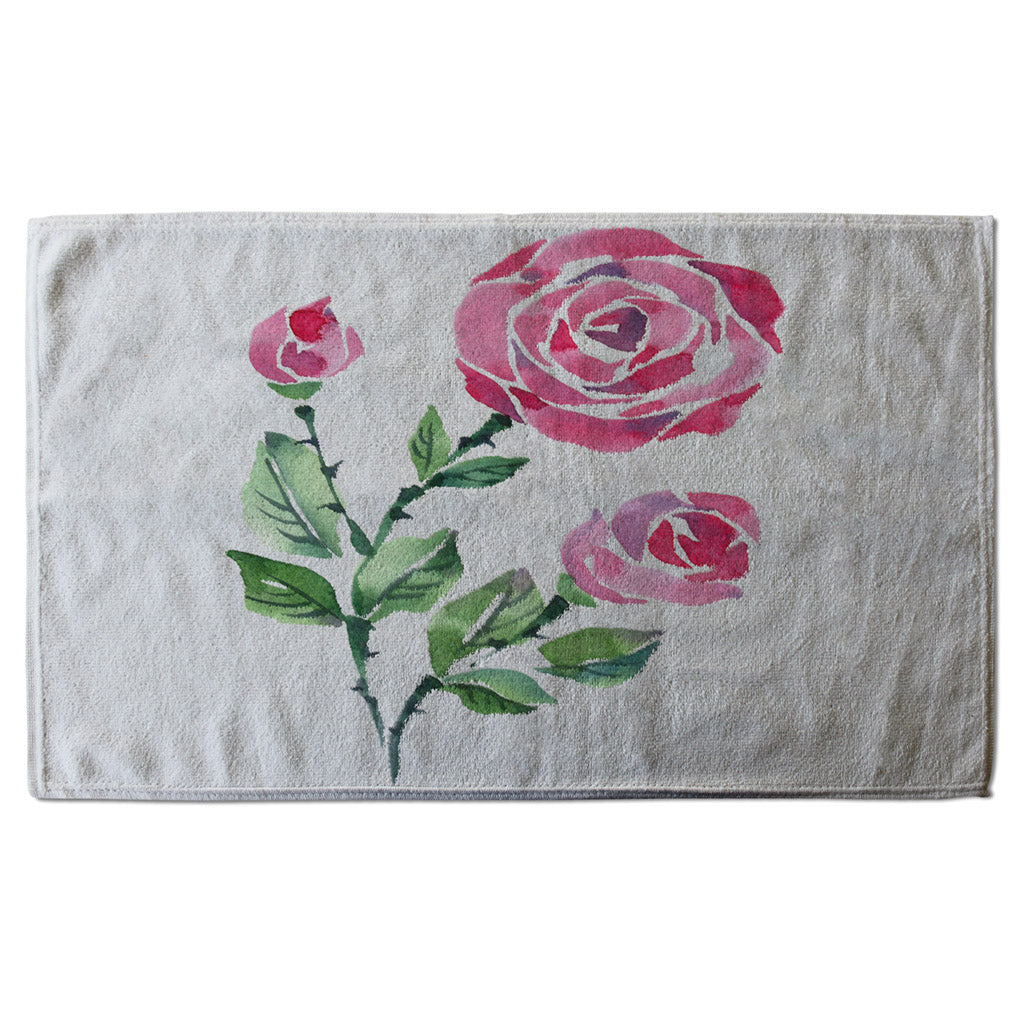 New Product Rose Print (Kitchen Towel)  - Andrew Lee Home and Living