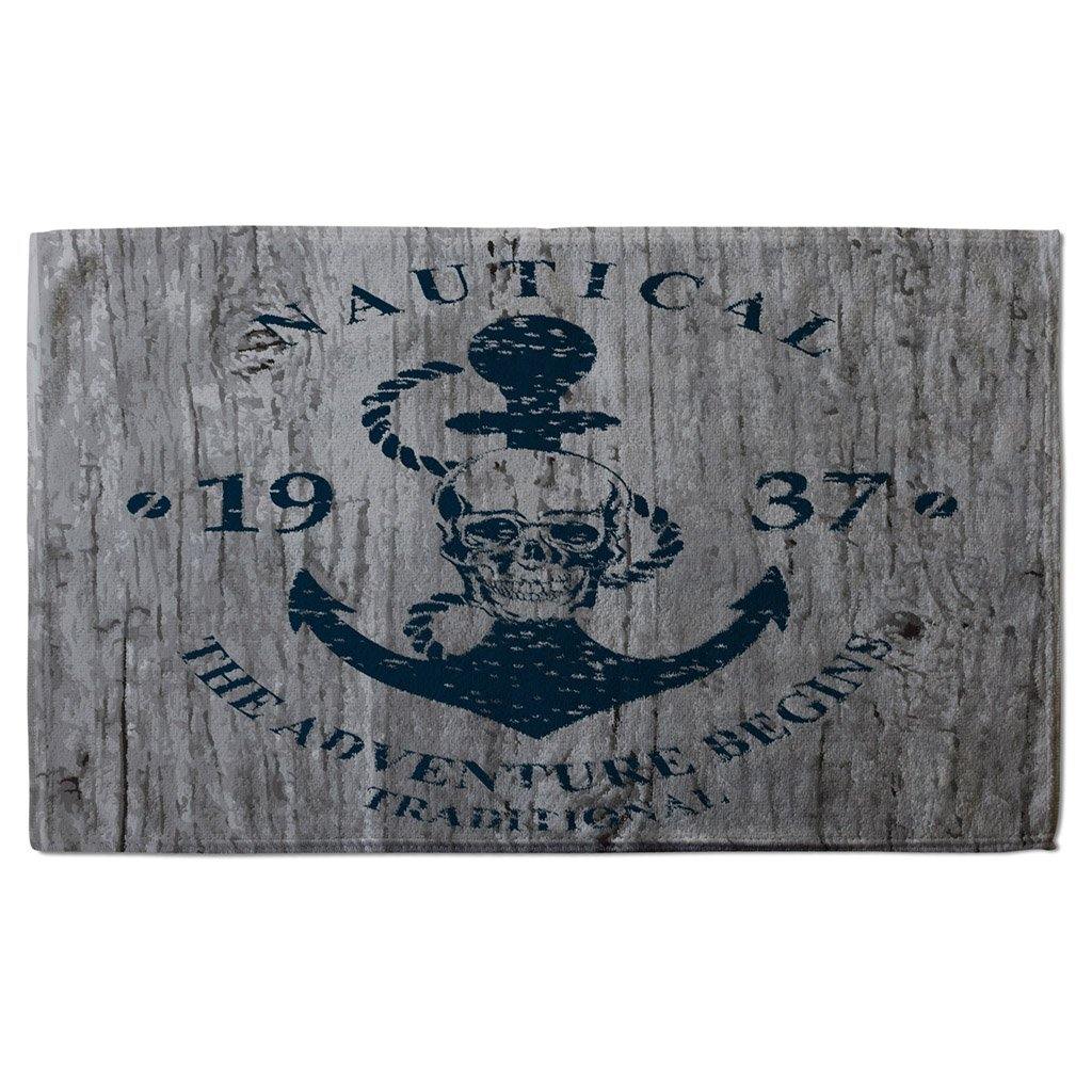 Anchor Print on Wood (Kitchen Towel) - Andrew Lee Home and Living