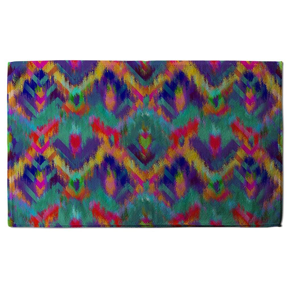 Abstract ethnic ikat pattern (Kitchen Towel) - Andrew Lee Home and Living