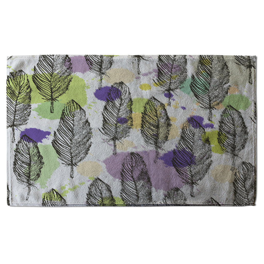 New Product Spotted colored feather seamless pattern, vector background (Kitchen Towel)  - Andrew Lee Home and Living