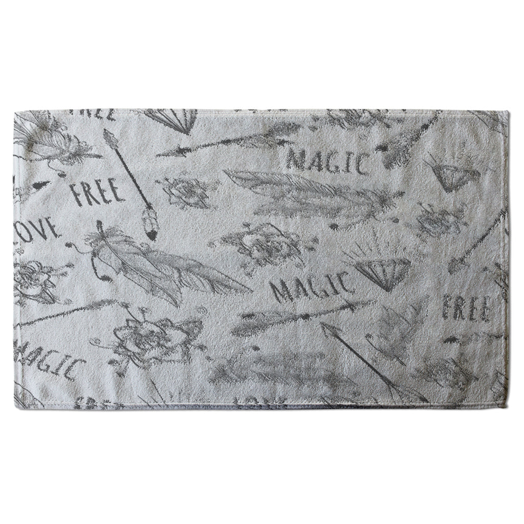 New Product Tribal Feathers arrows and diamonds (Kitchen Towel)  - Andrew Lee Home and Living