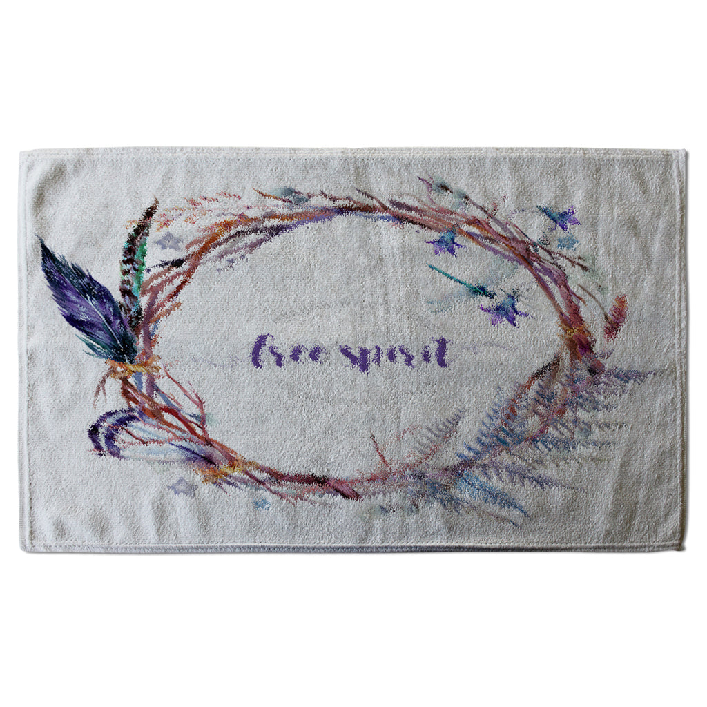 New Product Watercolor Boho wreath (Kitchen Towel)  - Andrew Lee Home and Living