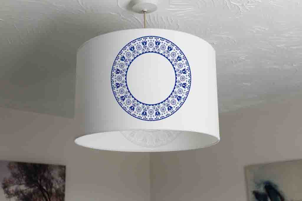 New Product Folk Art Swedish Embroidery  (Ceiling & Lamp Shade)  - Andrew Lee Home and Living