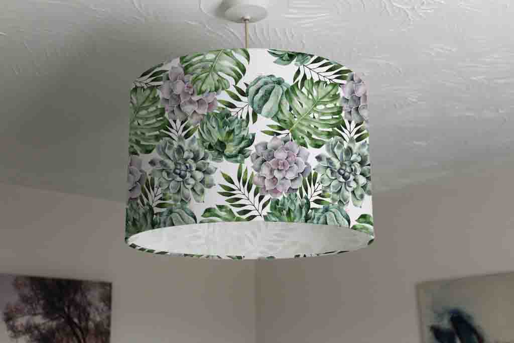 New Product Watercolor pattern with Tropical Plants (Ceiling & Lamp Shade)  - Andrew Lee Home and Living