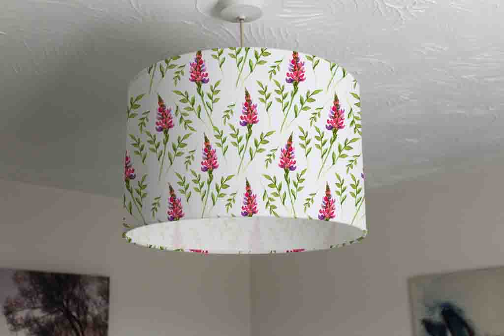 New Product Pink & Green Flowers (Ceiling & Lamp Shade)  - Andrew Lee Home and Living