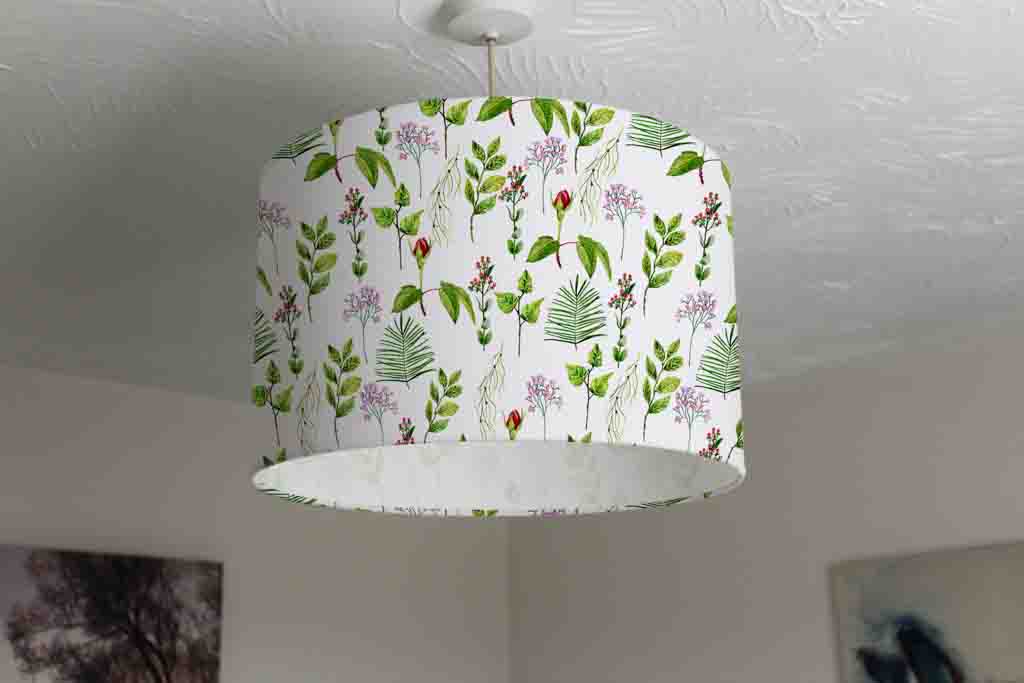 New Product watercolor Leaves on white (Ceiling & Lamp Shade)  - Andrew Lee Home and Living