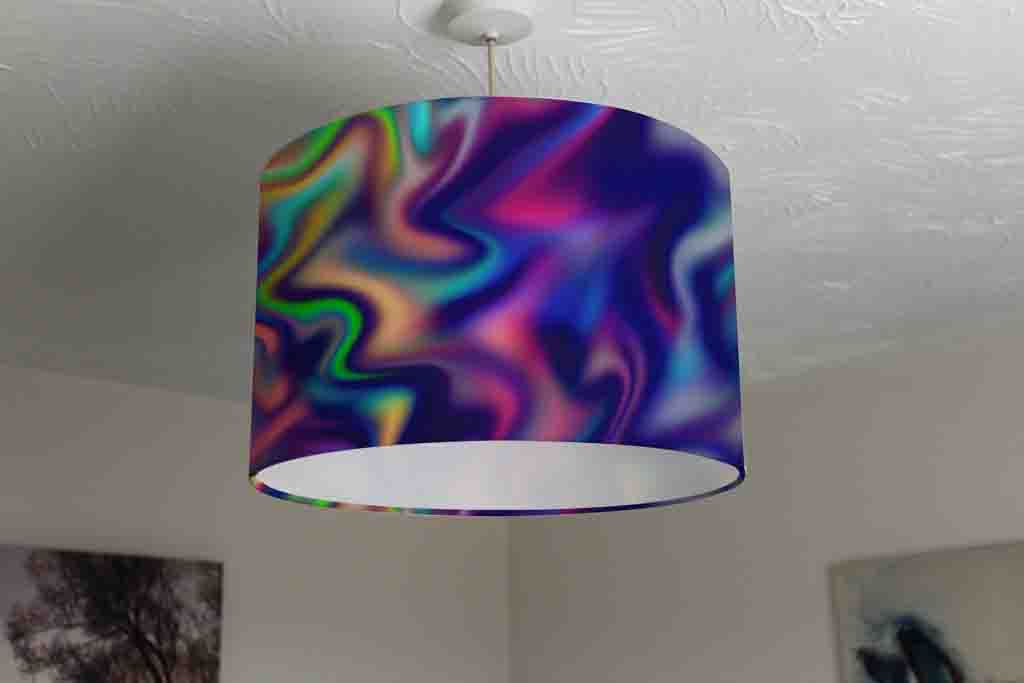 New Product Blue Foil Marbled multicolored Shine stone (Ceiling & Lamp Shade)  - Andrew Lee Home and Living