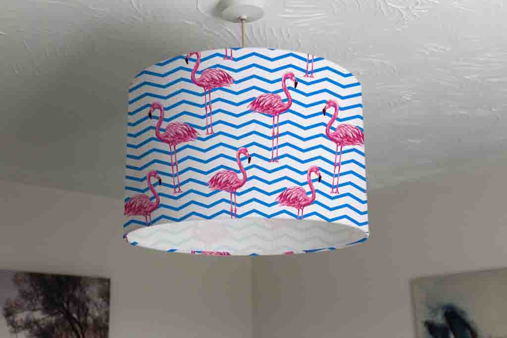 New Product Beautiful floral Tropical Pattern background with pink flamingos (Ceiling & Lamp Shade)  - Andrew Lee Home and Living
