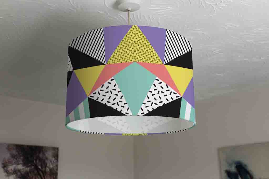 New Product Retro memphis style Geometrics (Ceiling & Lamp Shade)  - Andrew Lee Home and Living