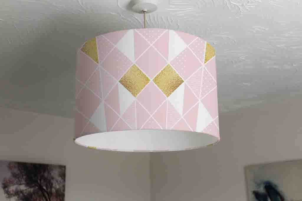 New Product Pink & Gold (Ceiling & Lamp Shade)  - Andrew Lee Home and Living