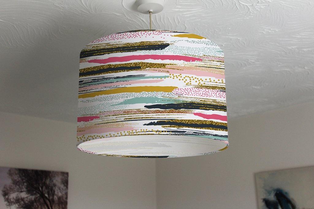Abstract hand drawn streaks (Ceiling & Lamp Shade) - Andrew Lee Home and Living