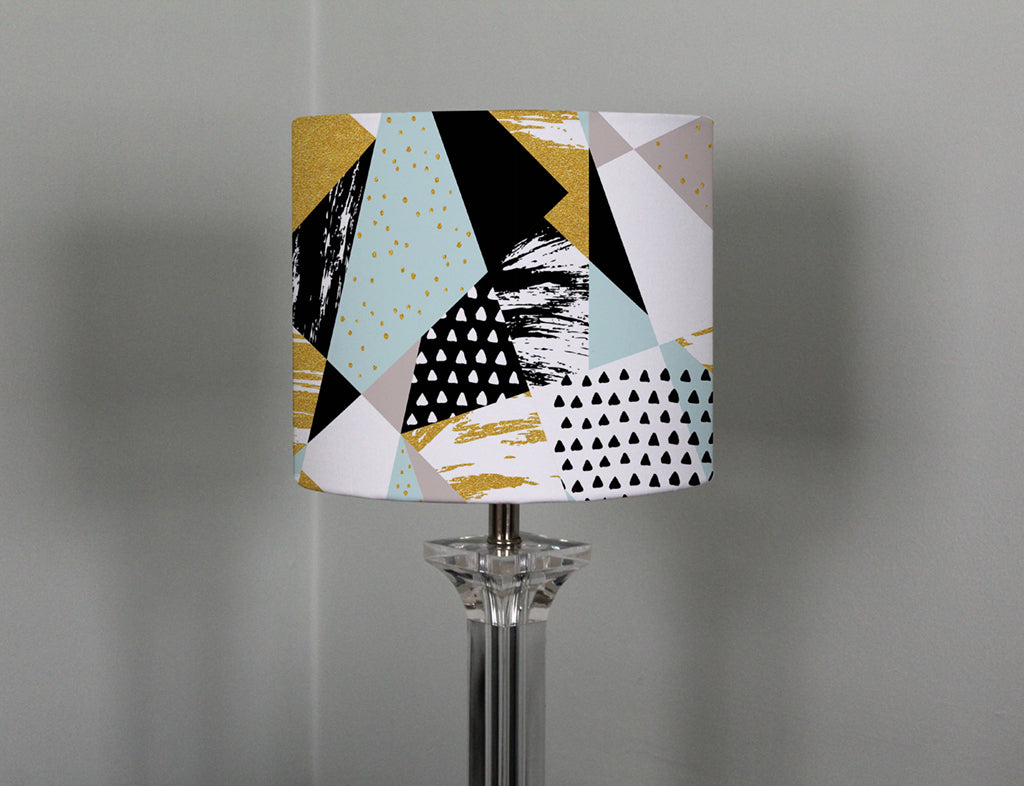 New Product Gold, Blue and Black Shapes (Ceiling & Lamp Shade)  - Andrew Lee Home and Living