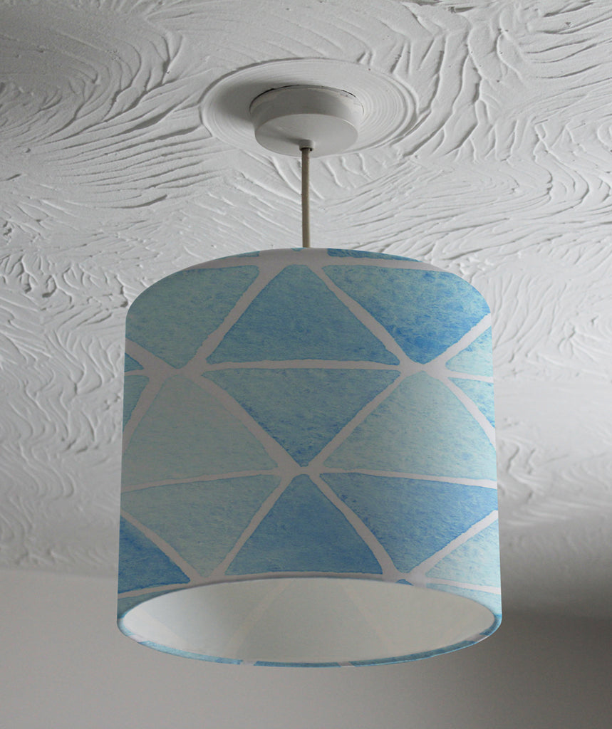 New Product Watercolor blue geometric pattern (Ceiling & Lamp Shade)  - Andrew Lee Home and Living