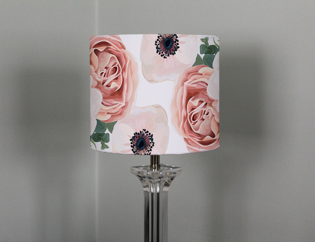 New Product Garden Flower, Pink Peach Rose, White Anemone (Ceiling & Lamp Shade)  - Andrew Lee Home and Living