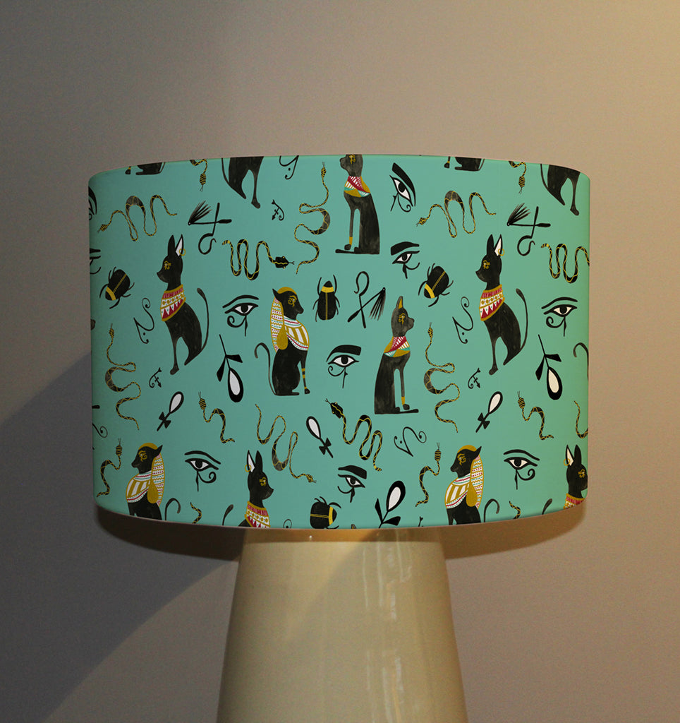 New Product Hand Painting Abstract, Ancient Egypt & Horus Eye Signs (Ceiling & Lamp Shade)  - Andrew Lee Home and Living