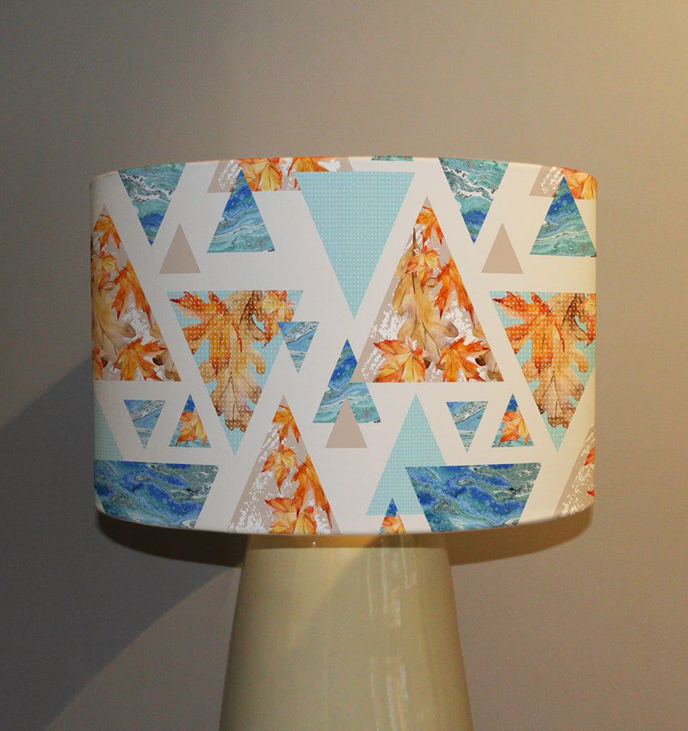 New Product Triangles with maple, oak leaves (Ceiling & Lamp Shade)  - Andrew Lee Home and Living