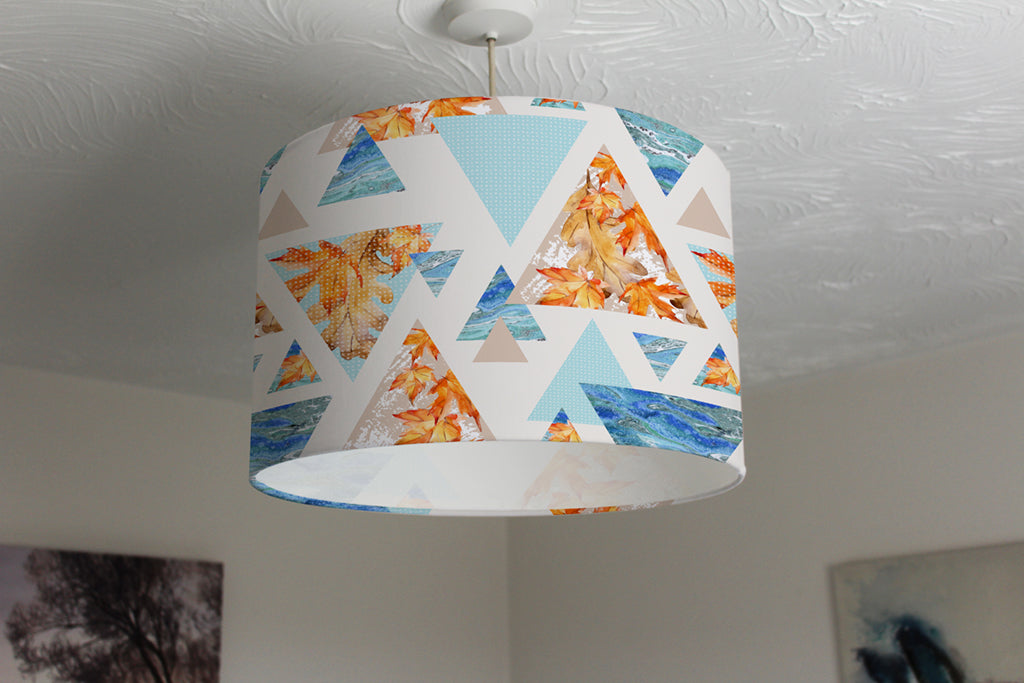 New Product Triangles with maple, oak leaves (Ceiling & Lamp Shade)  - Andrew Lee Home and Living