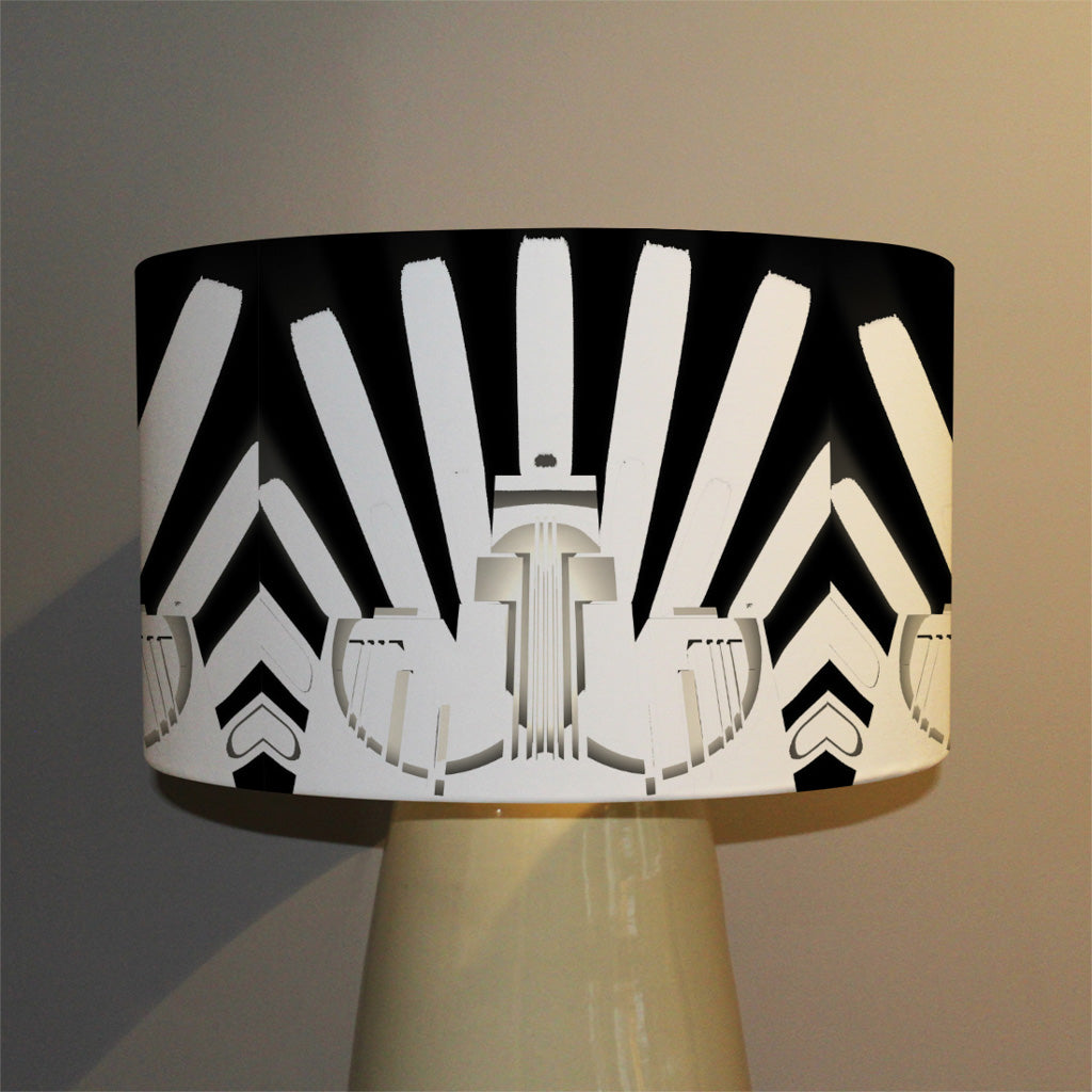New Product Art Deco Skyscraper in Black & White (Ceiling & Lamp Shade)  - Andrew Lee Home and Living