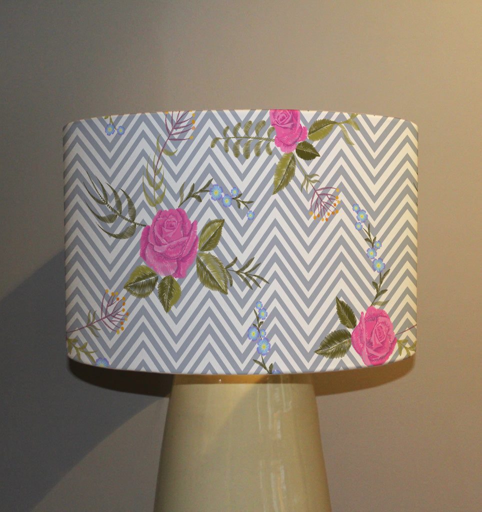 New Product Floral pink rose embroidery (Ceiling & Lamp Shade)  - Andrew Lee Home and Living