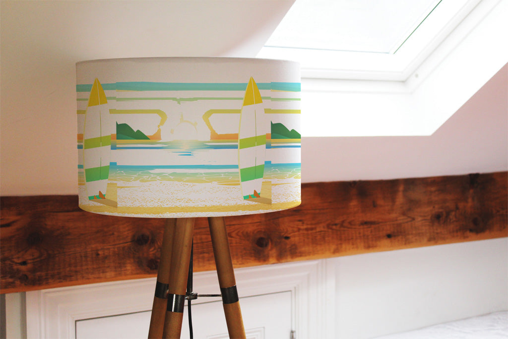 New Product Surf Board On Beach (Ceiling & Lamp Shade)  - Andrew Lee Home and Living