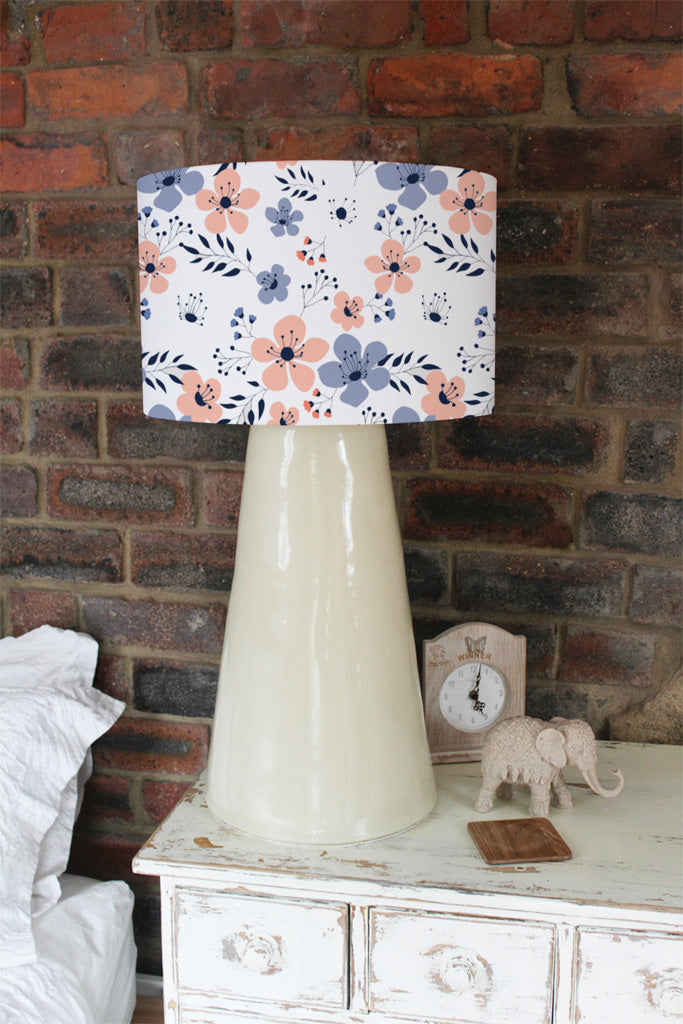 New Product Pink & Blue Flowers (Ceiling & Lamp Shade)  - Andrew Lee Home and Living