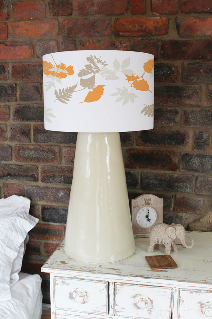 New Product Orange & Grey Autumn Leaves (Ceiling & Lamp Shade)  - Andrew Lee Home and Living