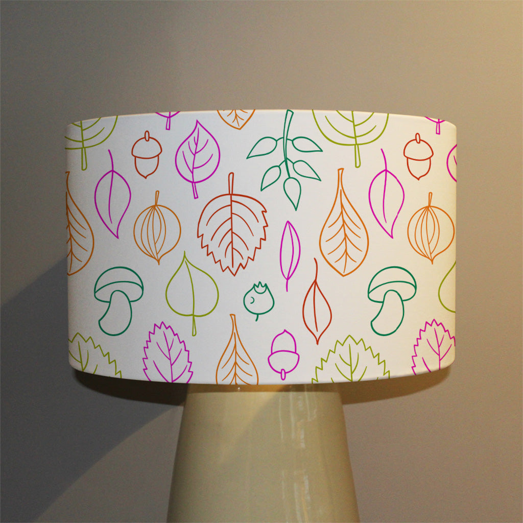 New Product Multi Colour Leaves Illustration (Ceiling & Lamp Shade)  - Andrew Lee Home and Living
