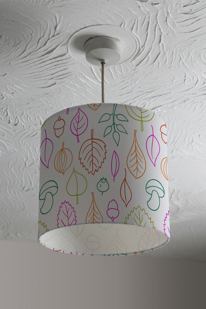 New Product Multi Colour Leaves Illustration (Ceiling & Lamp Shade)  - Andrew Lee Home and Living