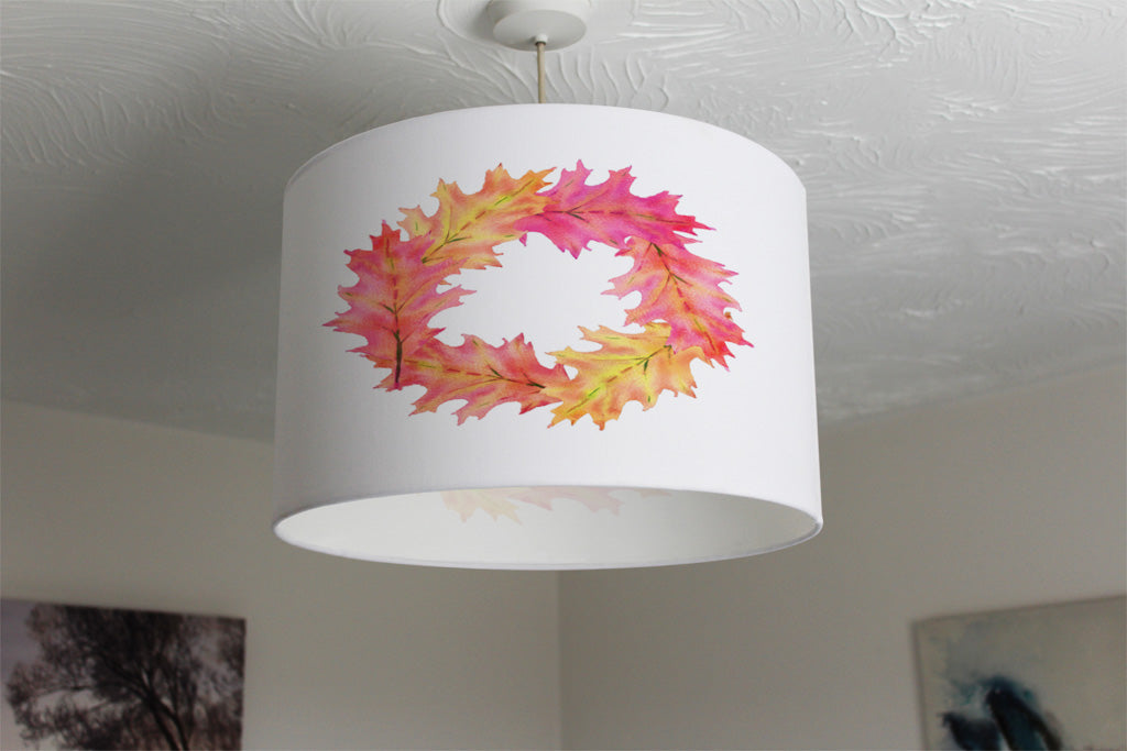 New Product Pink & Orange Autumn Reath (Ceiling & Lamp Shade)  - Andrew Lee Home and Living