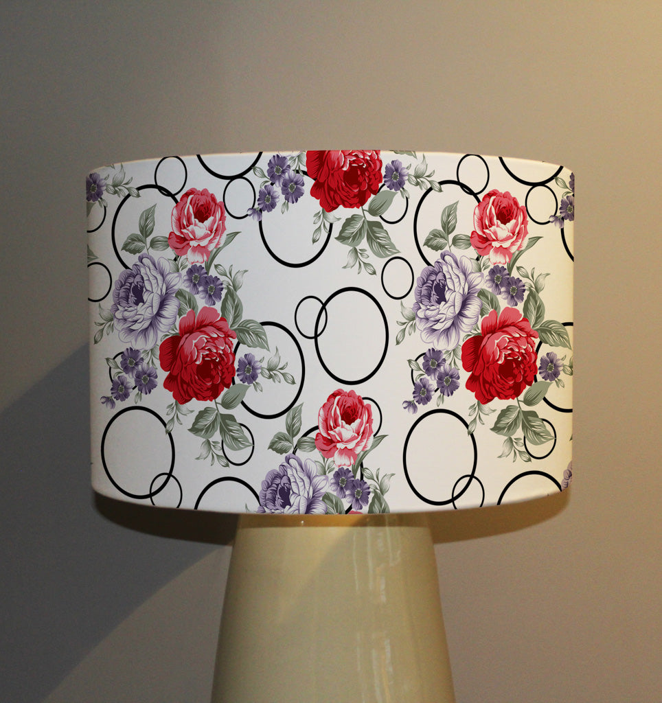 New Product Red Roses on white background (Ceiling & Lamp Shade)  - Andrew Lee Home and Living