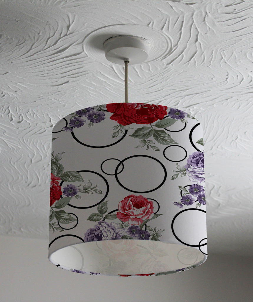 New Product Red Roses on white background (Ceiling & Lamp Shade)  - Andrew Lee Home and Living