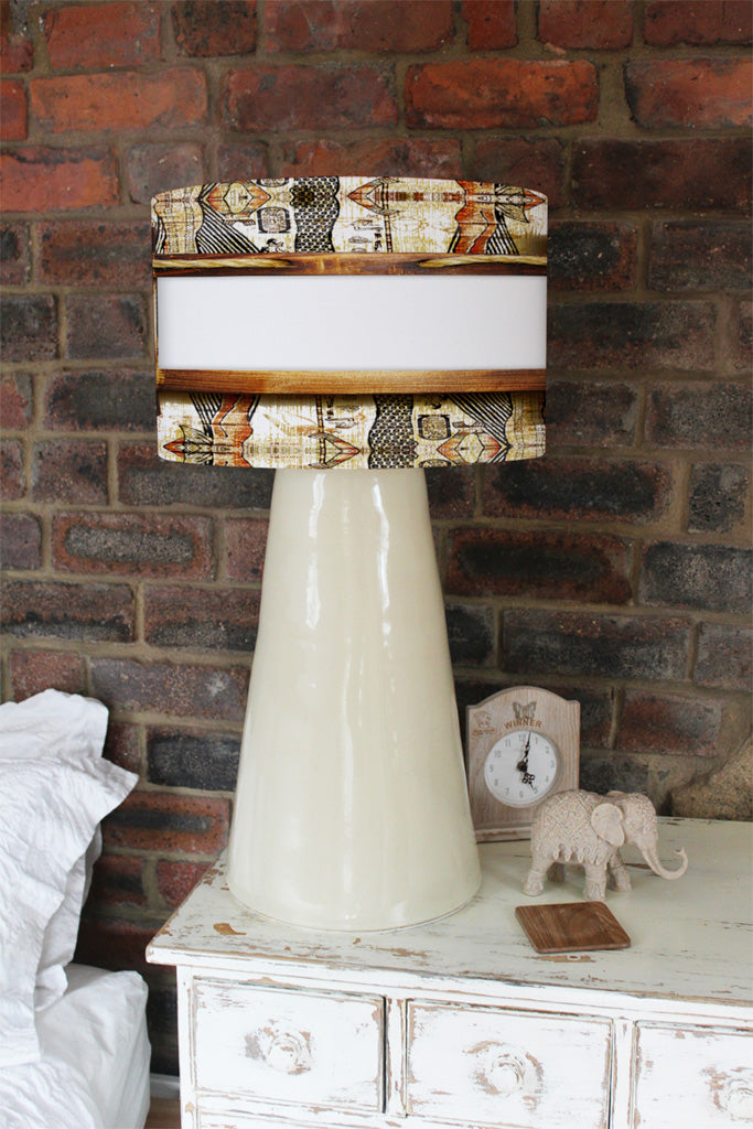 New Product Rustic Egyptian Wooden Frame (Ceiling & Lamp Shade)  - Andrew Lee Home and Living