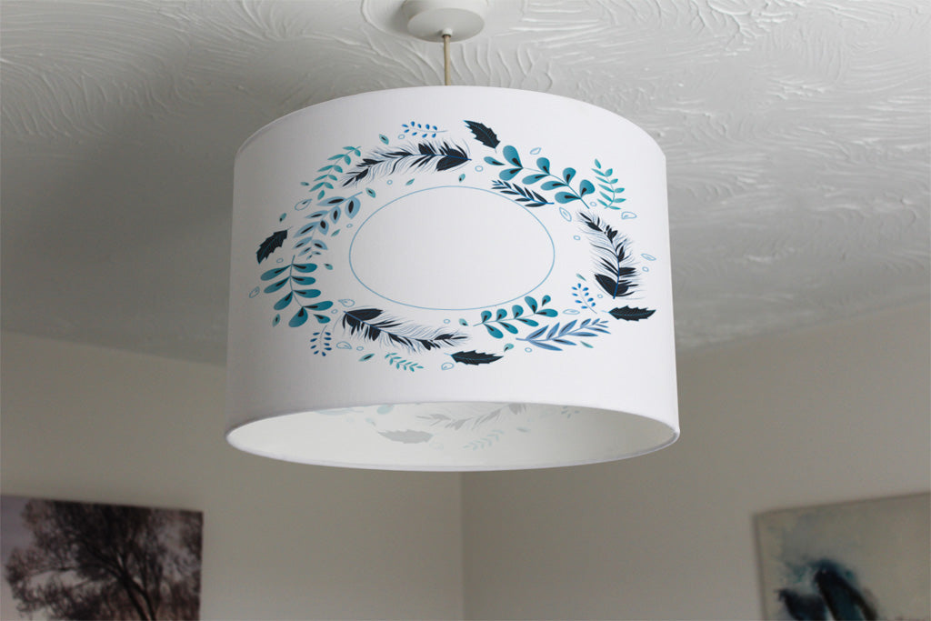 New Product Blue Leaves Frame (Ceiling & Lamp Shade)  - Andrew Lee Home and Living