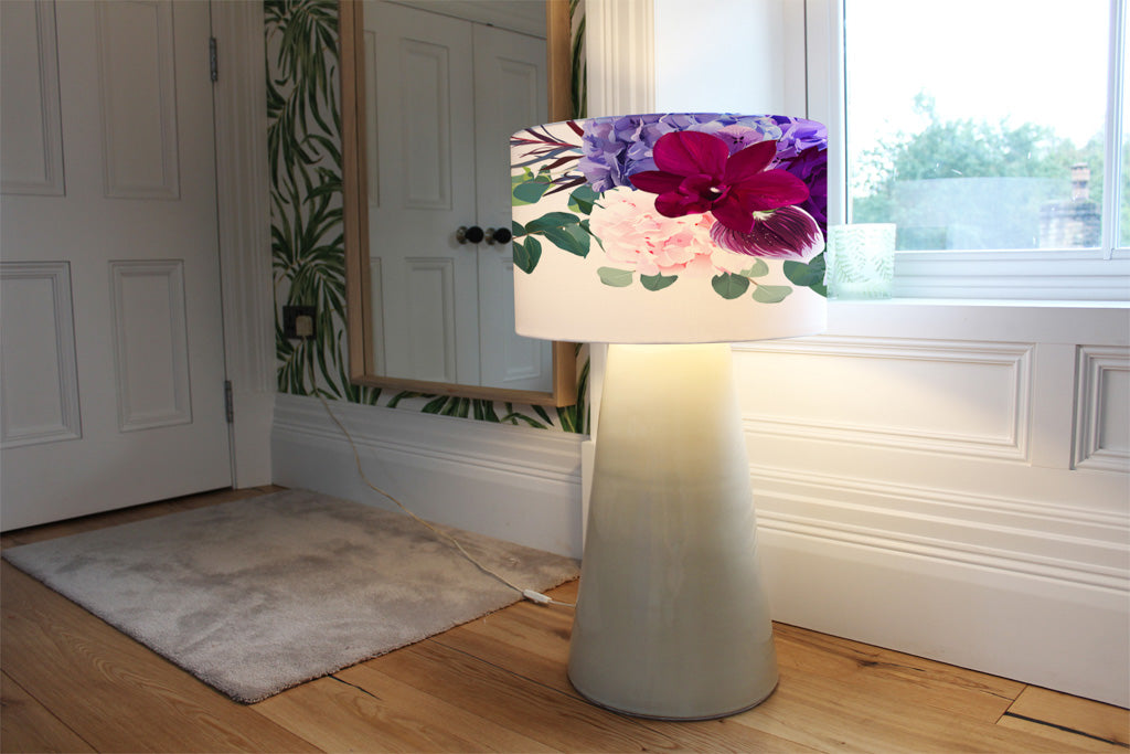 New Product Pink & Purple Roses (Ceiling & Lamp Shade)  - Andrew Lee Home and Living