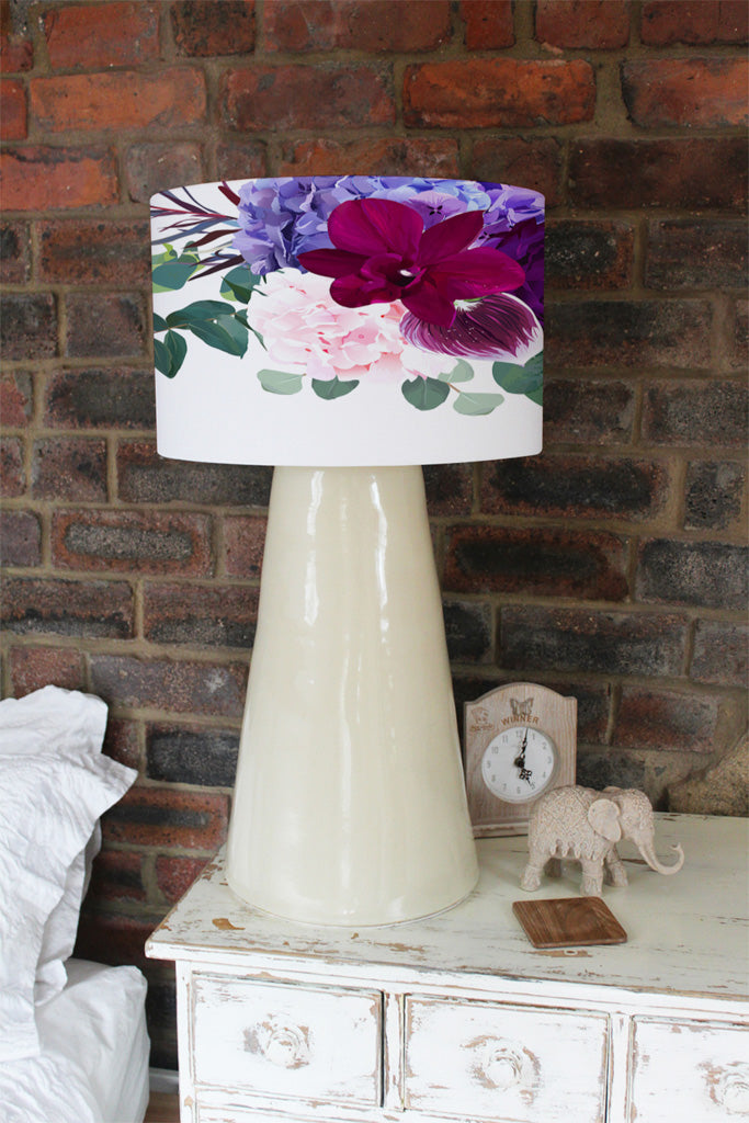 New Product Pink & Purple Roses (Ceiling & Lamp Shade)  - Andrew Lee Home and Living