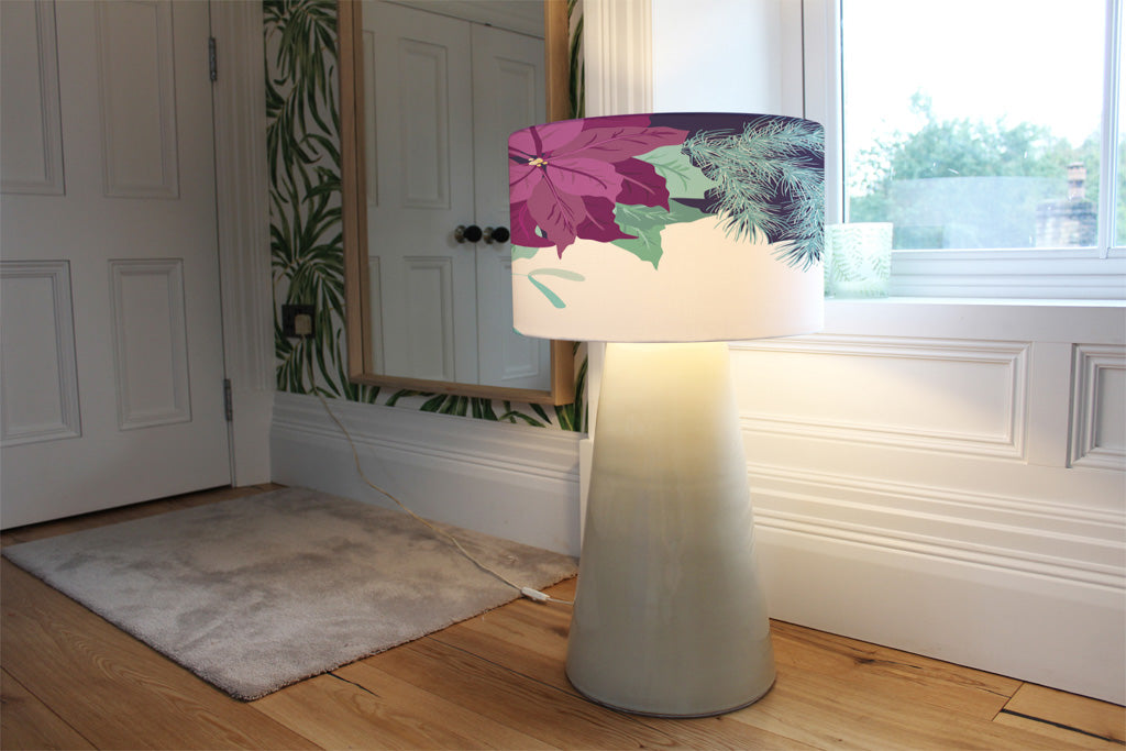 New Product Purple & Blue Flowers (Ceiling & Lamp Shade)  - Andrew Lee Home and Living