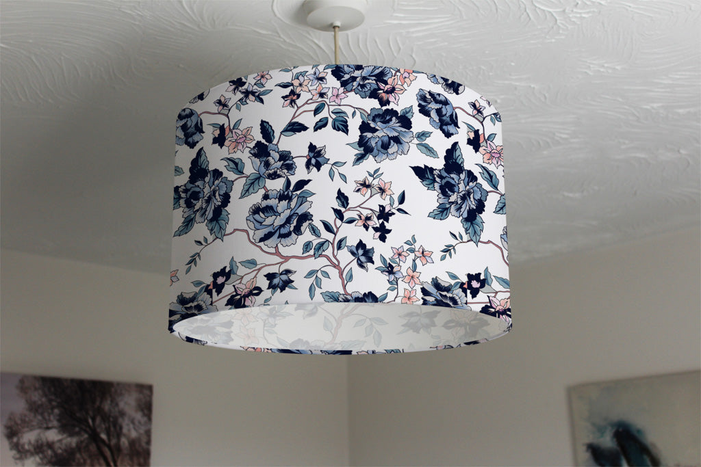 New Product Blue Flower Illustrations (Ceiling & Lamp Shade)  - Andrew Lee Home and Living