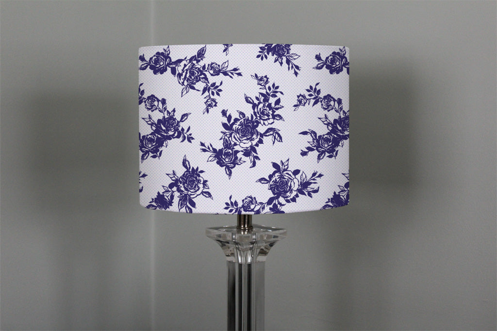 New Product Roses Print On Polka Dots (Ceiling & Lamp Shade)  - Andrew Lee Home and Living