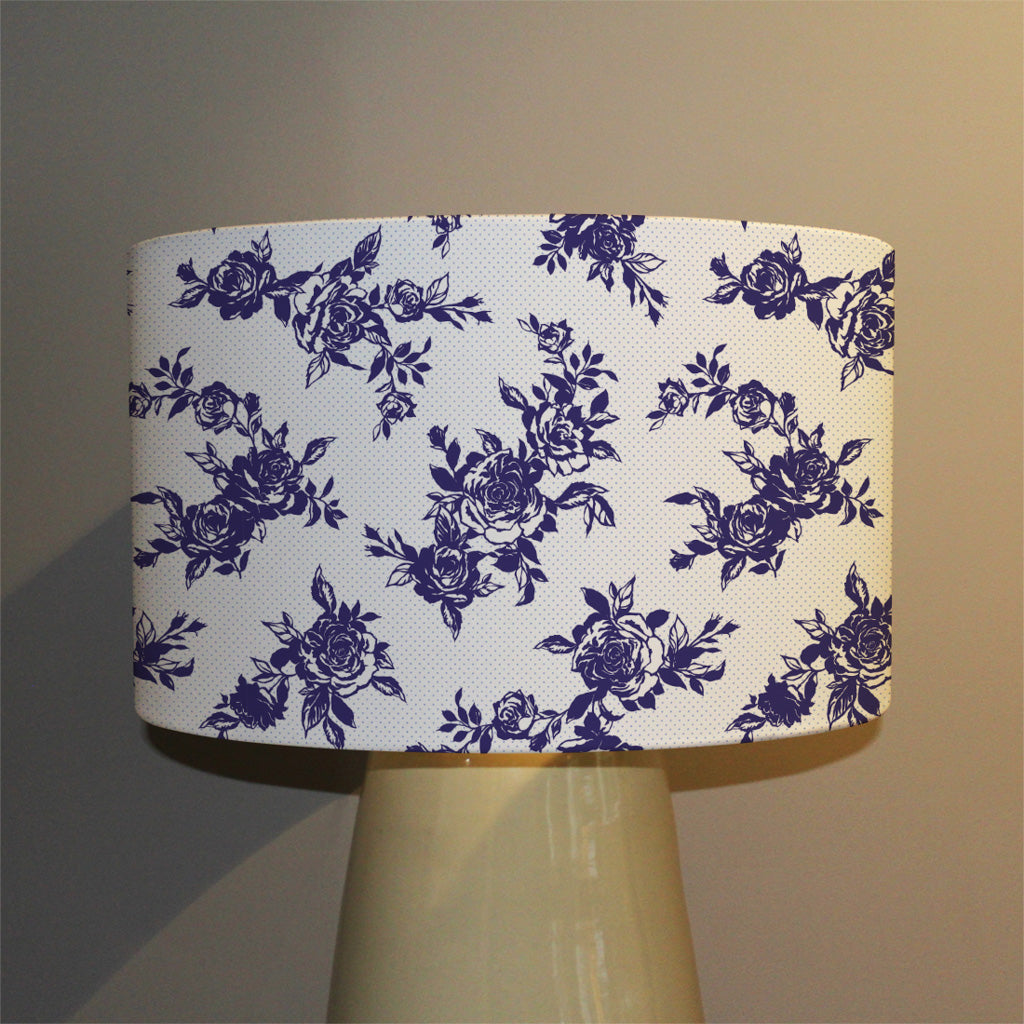 New Product Roses Print On Polka Dots (Ceiling & Lamp Shade)  - Andrew Lee Home and Living