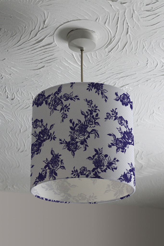 New Product Roses Print On Polka Dots (Ceiling & Lamp Shade)  - Andrew Lee Home and Living